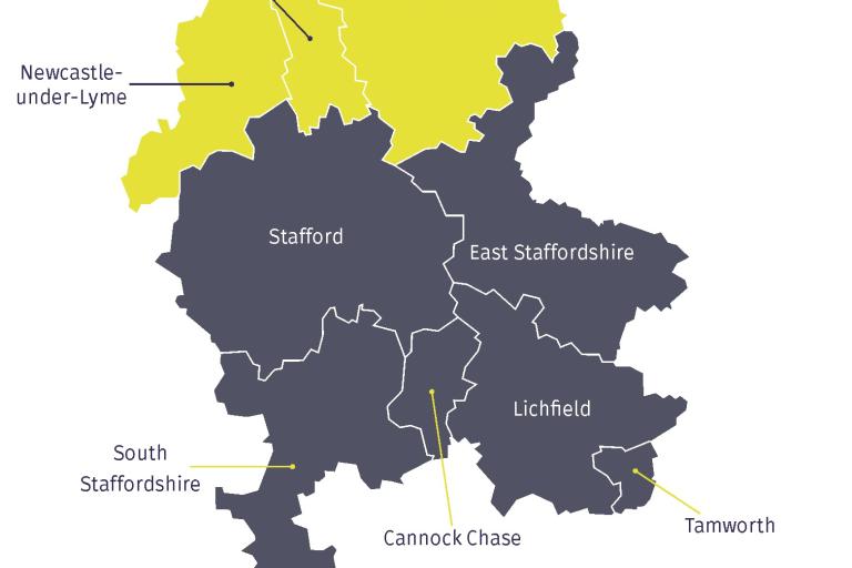 Staffordshire and Stoke to Get Two New Unitary Councils by 2