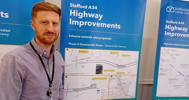 Road improvement scheme in Stafford reaches final phase