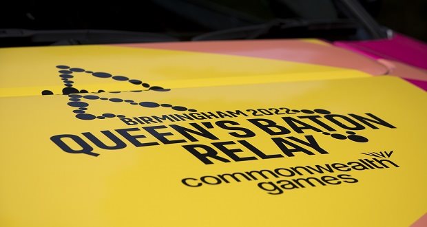 Hundreds turn out to watch Queen's Baton Relay with Games just days away