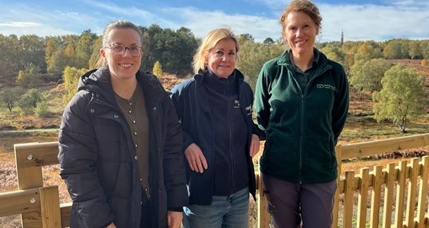 New viewing platform unveiled as Cannock Chase trail improvements progress