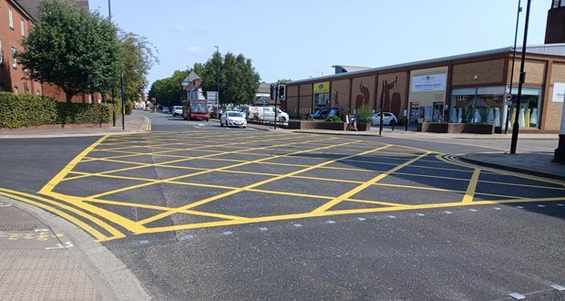 Major highways improvements in Burton town centre completed