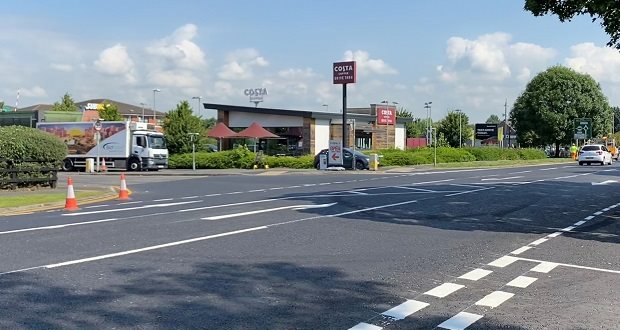 Project to resurface key Burton roundabout finishes