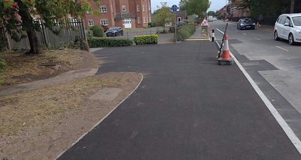 New cycleway in Burton nears completion