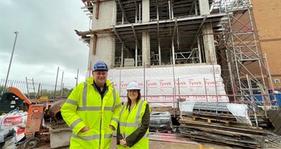 2. Steve MD PaveAways and Cllr Victoria Wilson at SHC NR