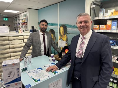 Anthony Screen and Amardeep Mann in Pyramid Pharmacy January 2026