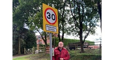 David Williams 30mph sign NR