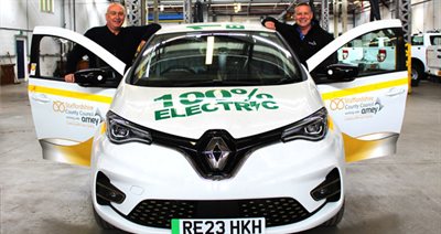 Electric car newsroom