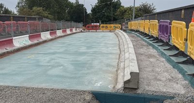 Queensville Bridge deck Aug 25