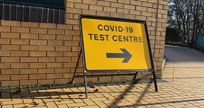 testing centre sign