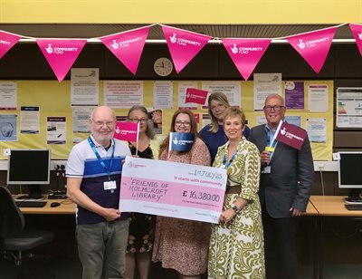 1. Volunteers with Tracie Meredith, Mark Cardell and Sarah Smith Creative Wellbeing Cafe July 2025