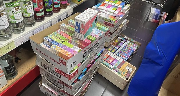 Almost £40,000 of Illegal tobacco, vapes and banned foods seized in Staffordshire