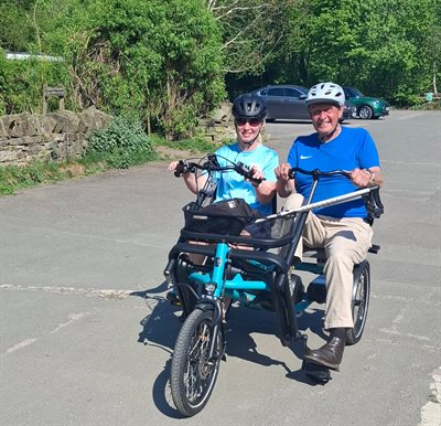 Adaptive bike Vicky and Michael
