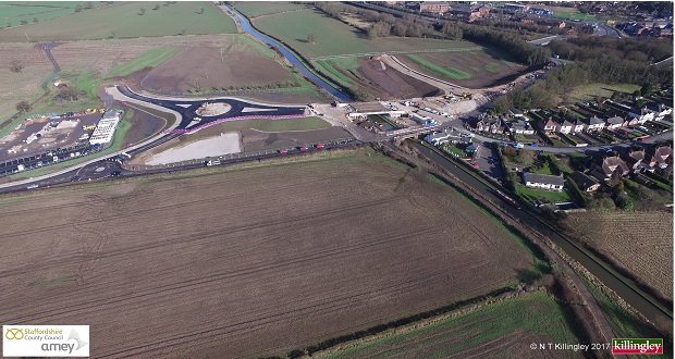 Multi-million-pound improvements at major Staffordshire transport gateway begin