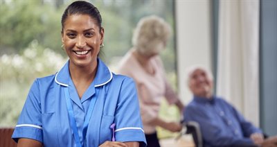 Care Worker Stock image NR