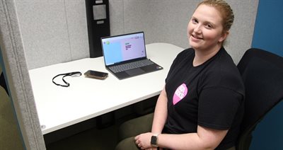 Ellie Brogan Shire hall hot desk