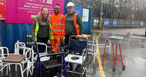 County council partners with local organisation to recycle care equipment