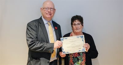 Mark Sutton with Kath Diss NR