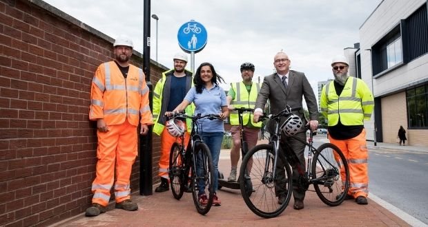 Completed South Walls Scheme Gives Boost to Walking and Cycling in Stafford