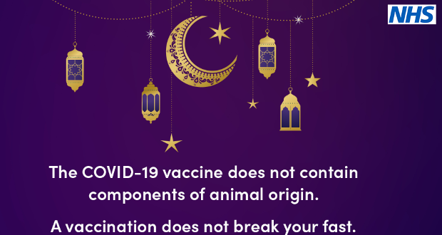 Muslim communities urged not to delay getting the vaccine during Ramadan