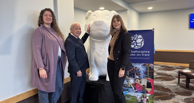 Image for 'Staffy' unveiled as new visitor mascot for Staffordshire, the nation's playground