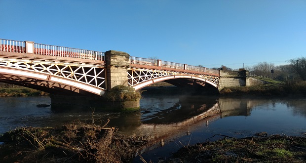 Restoration work at historic Grade II Listed bridge nears completion as new weight restriction introduced