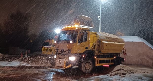 Image for Gritting crews work through the night as Storm Goretti hits Staffordshire
