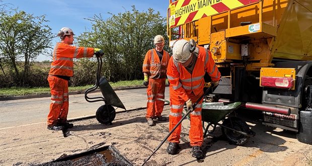 Image for 18,000 potholes filled in five months