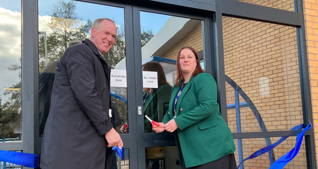 Staff and pupils celebrate official opening of their new school building
