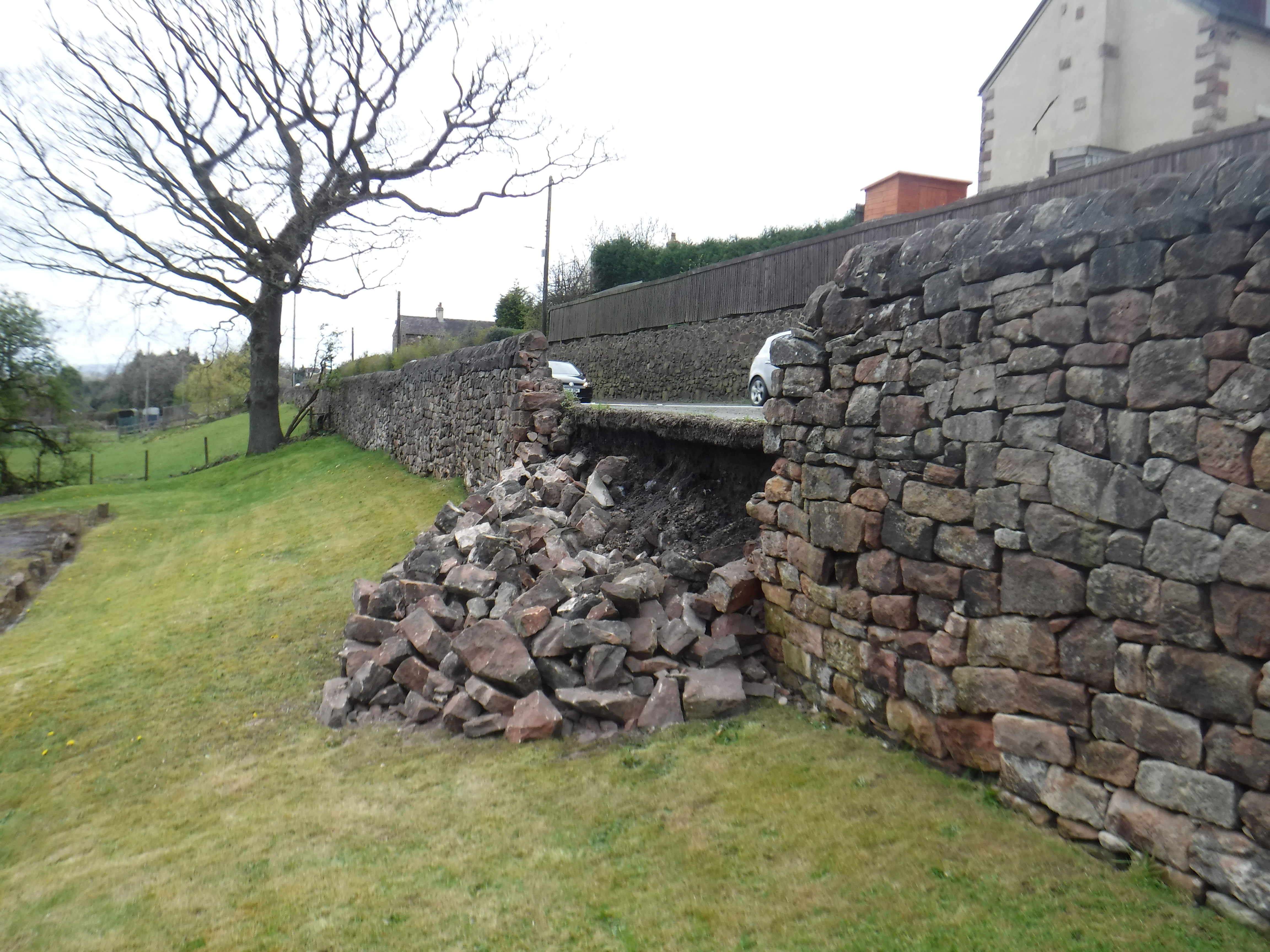 Crews investigating collapsed wall in Wetley Rocks | Staffordshire ...
