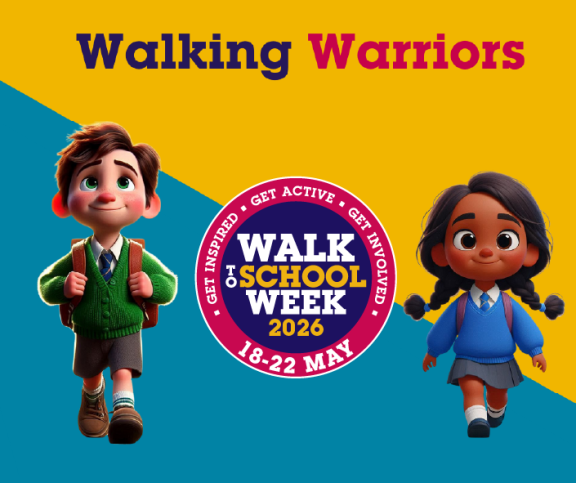 Walk to school week advert