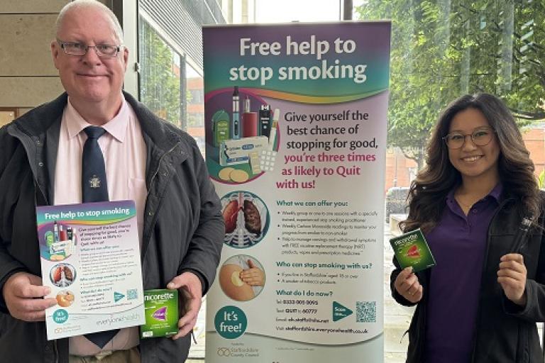 3. Cllr Paul Northcott with Kim Everyone Health NR