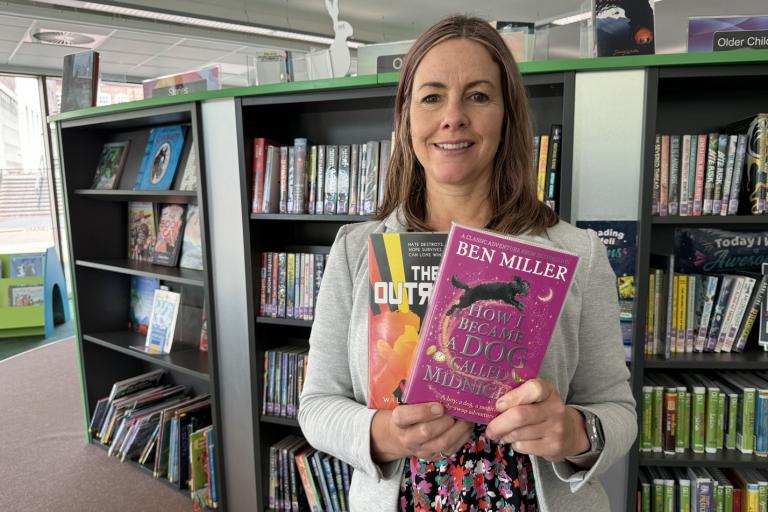 Hayley Coles in Stafford Library 2