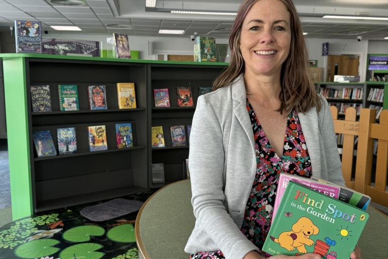 Hayley Coles in Stafford Library