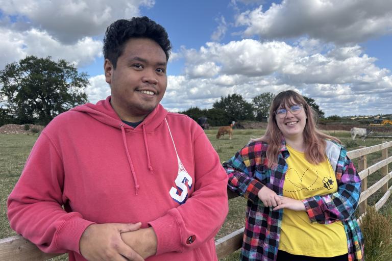 (L-R) Learners Melchizedek Canlas and Lizzie Melson