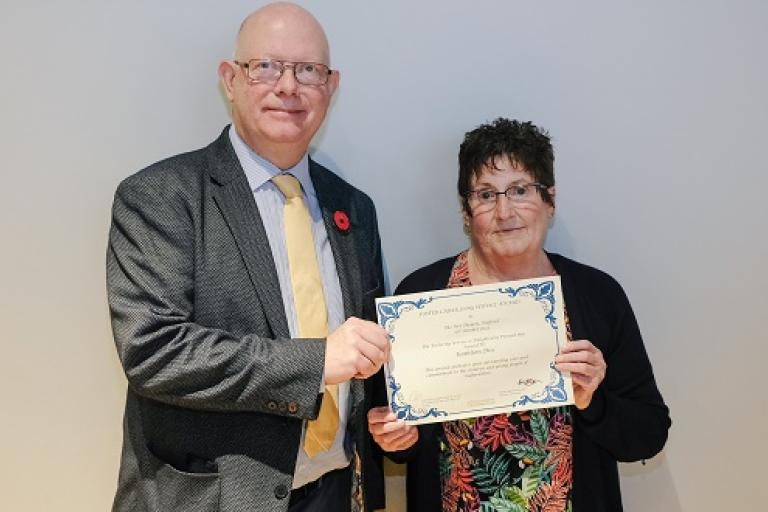 Mark Sutton with Kath Diss NR