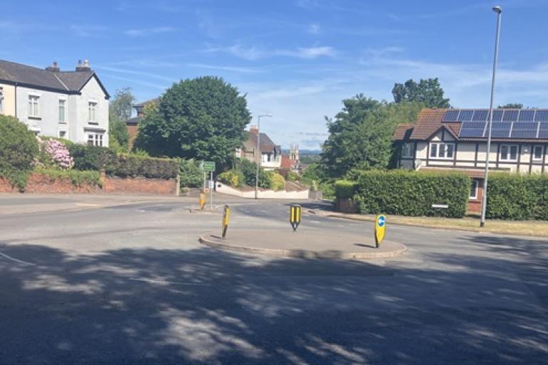 Stanton Road traffic island Burton 1