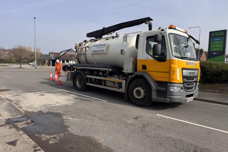 Highway crews working in Cannock