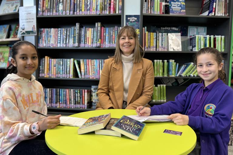 Hayley Coles at Stafford library