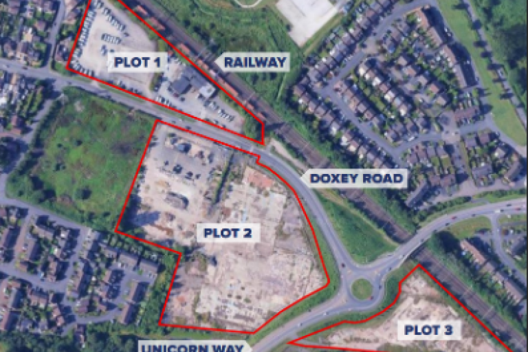 Map of excavation grounds