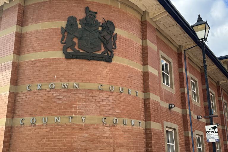 Outside Stafford Crown Court