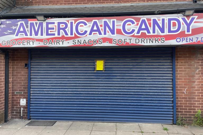 Closed American Candy shop