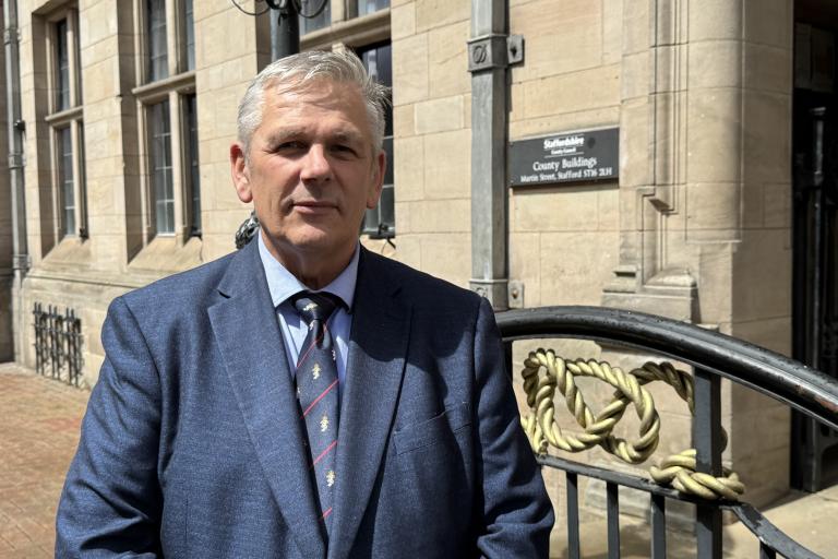 Patrick Allen outside County Buildings