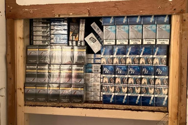 illegal cigarettes found in hidden place in Newcastle Mini Market