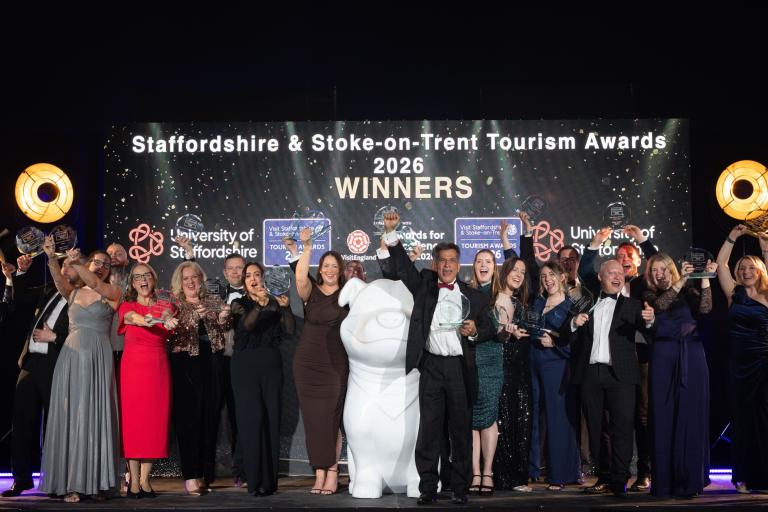 winners on stage at 2026 tourism awards