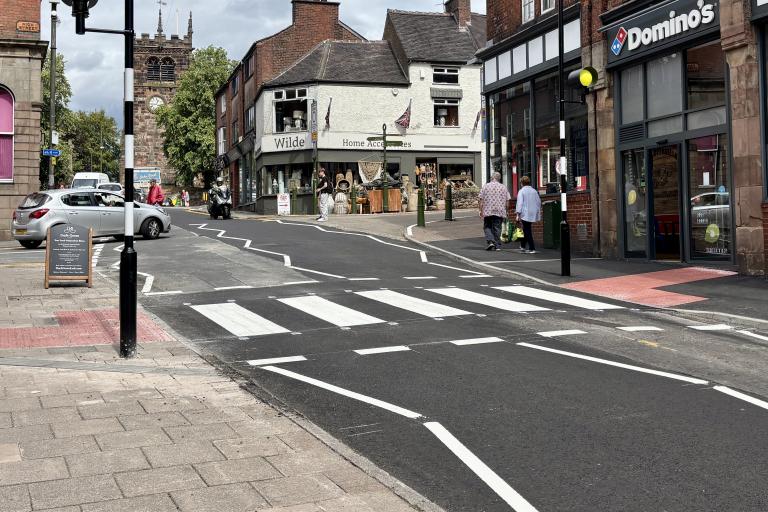 Zebra crossing in Leek