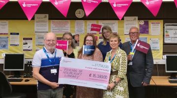 1. Volunteers with Tracie Meredith, Mark Cardell and Sarah Smith Creative Wellbeing Cafe July 2025