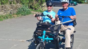 Adaptive bike Vicky and Michael