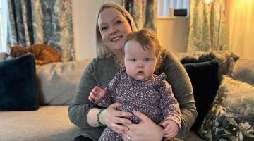 Mum Steph with daughter Isla