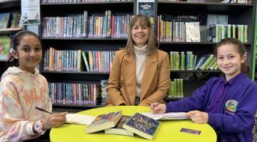 Hayley Coles at Stafford library