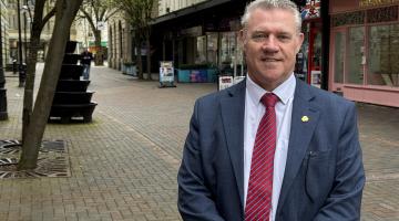 Anthony Screen standing on high street